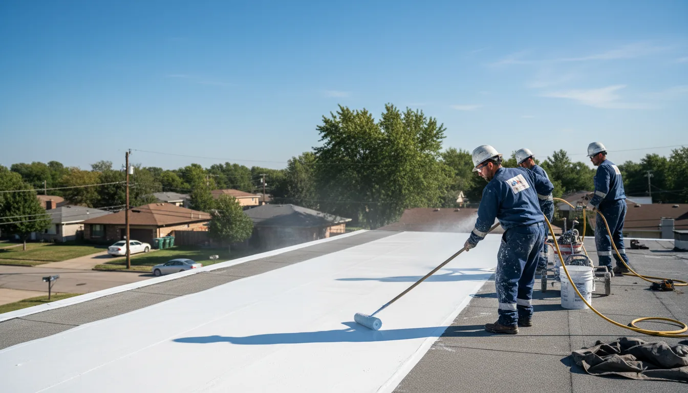 Commercial roof coating in Allensville, PA near me